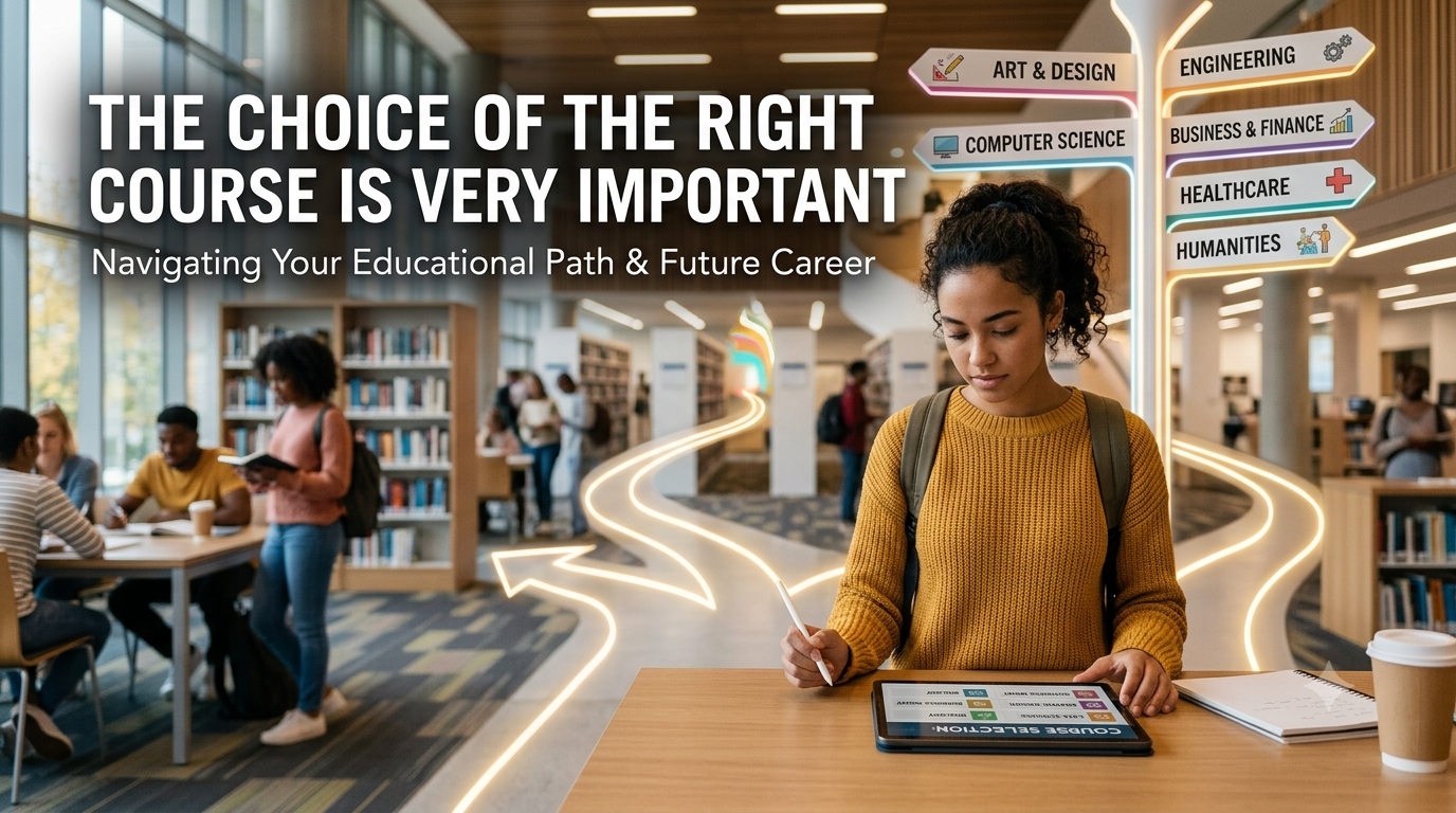 The choice of the right course is very important